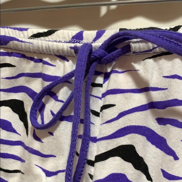 DRIFT AWAY SHORTS SZ M ANIMAL PRINT RUFFLE SLEEP ? - Picture 2 of 6